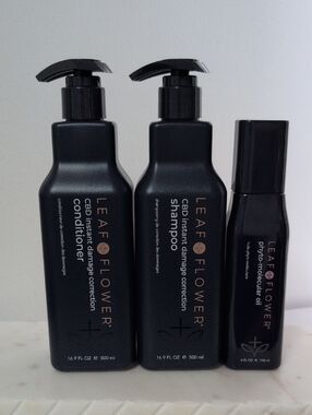 Leaf & Flower Shampoo, Conditioner & Phyto-Molecular Oil -